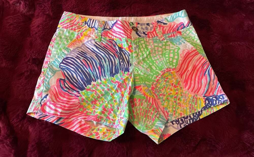Lilly Pulitzer The Callahan Short Multi-Colored Pattern Shorts Size 00 A717
